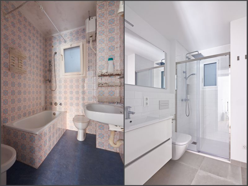 Bathroom Tiling Before and After